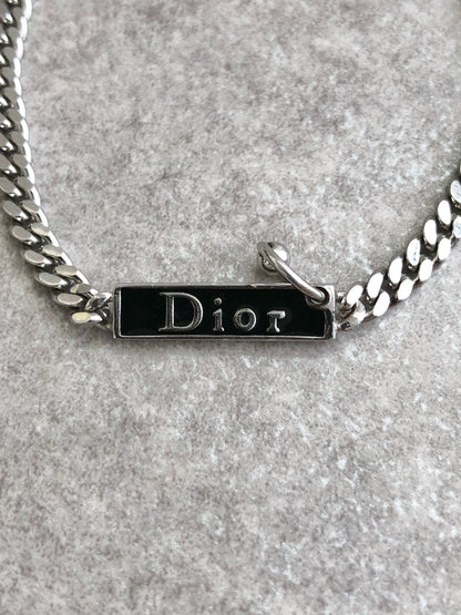 Christian Dior Logo Bracelet Silver Vintage ayaufm