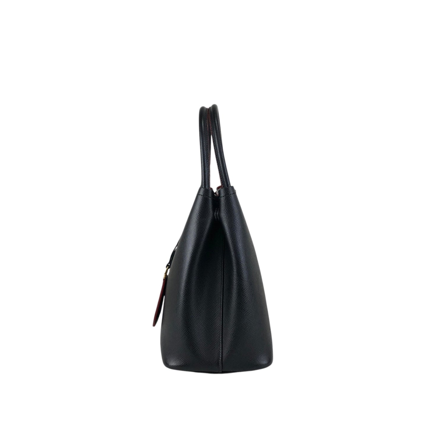 PRADA Triangle Logo Handbag Black Vintage n54bxv