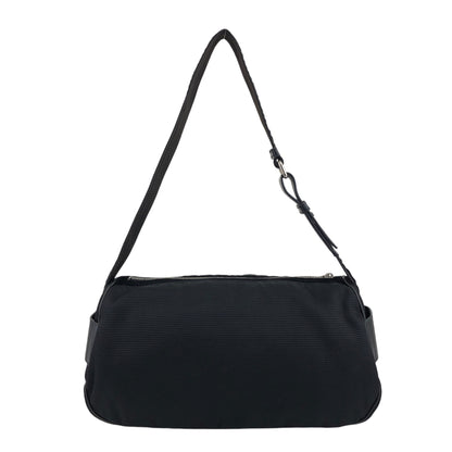 Yves Saint Laurent YSL Logo Shoulder bag Black Vintage p87tb5