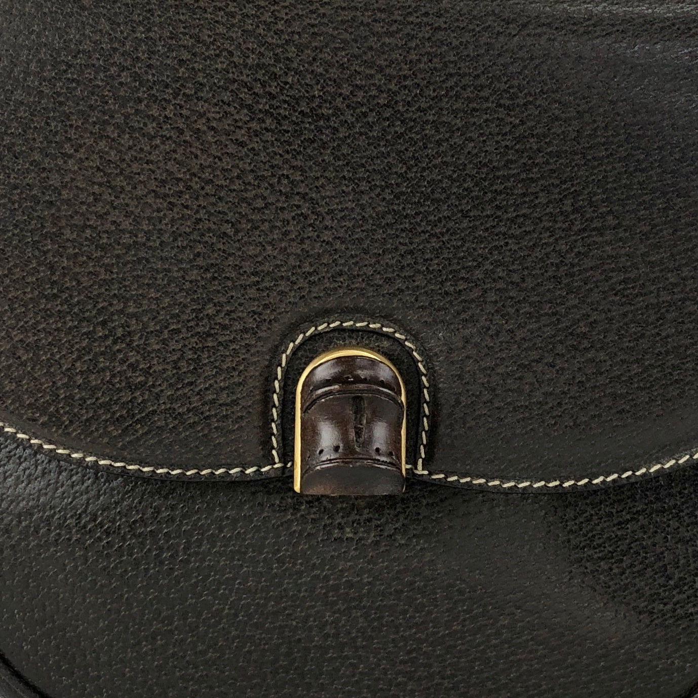 GUCCI Bamboo Shoulder bag Brown Vintage 843vd4
