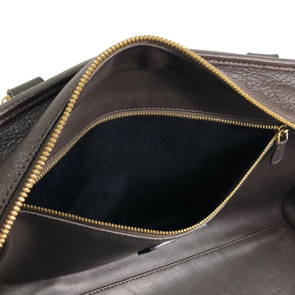 LOEWE Amazona36 Anagram Handbag Boston bag Dark Brown Vintage ihmrwb