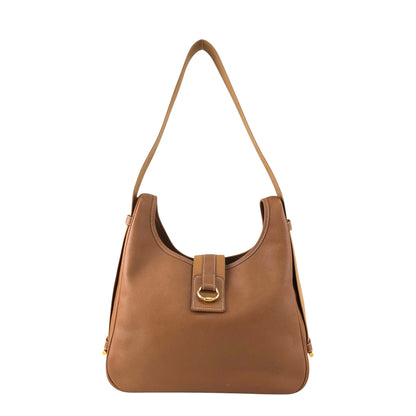 HERMES Shoulder bag Camel Vintage 7u7pah