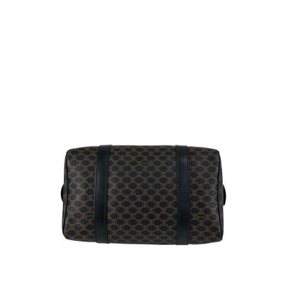 CELINE Macadam Blason Two-way Small Boston bag Shoulder bag Black Vintage anvhd8