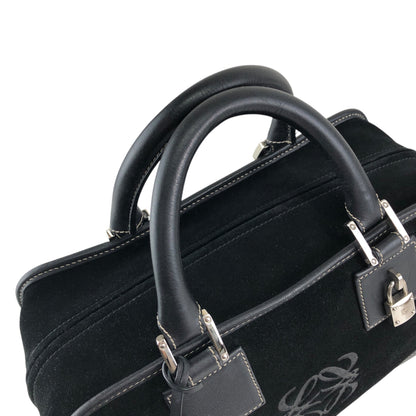 LOEWE Amazona28 Small Boston bag Handbag Black Vintage cbreh6