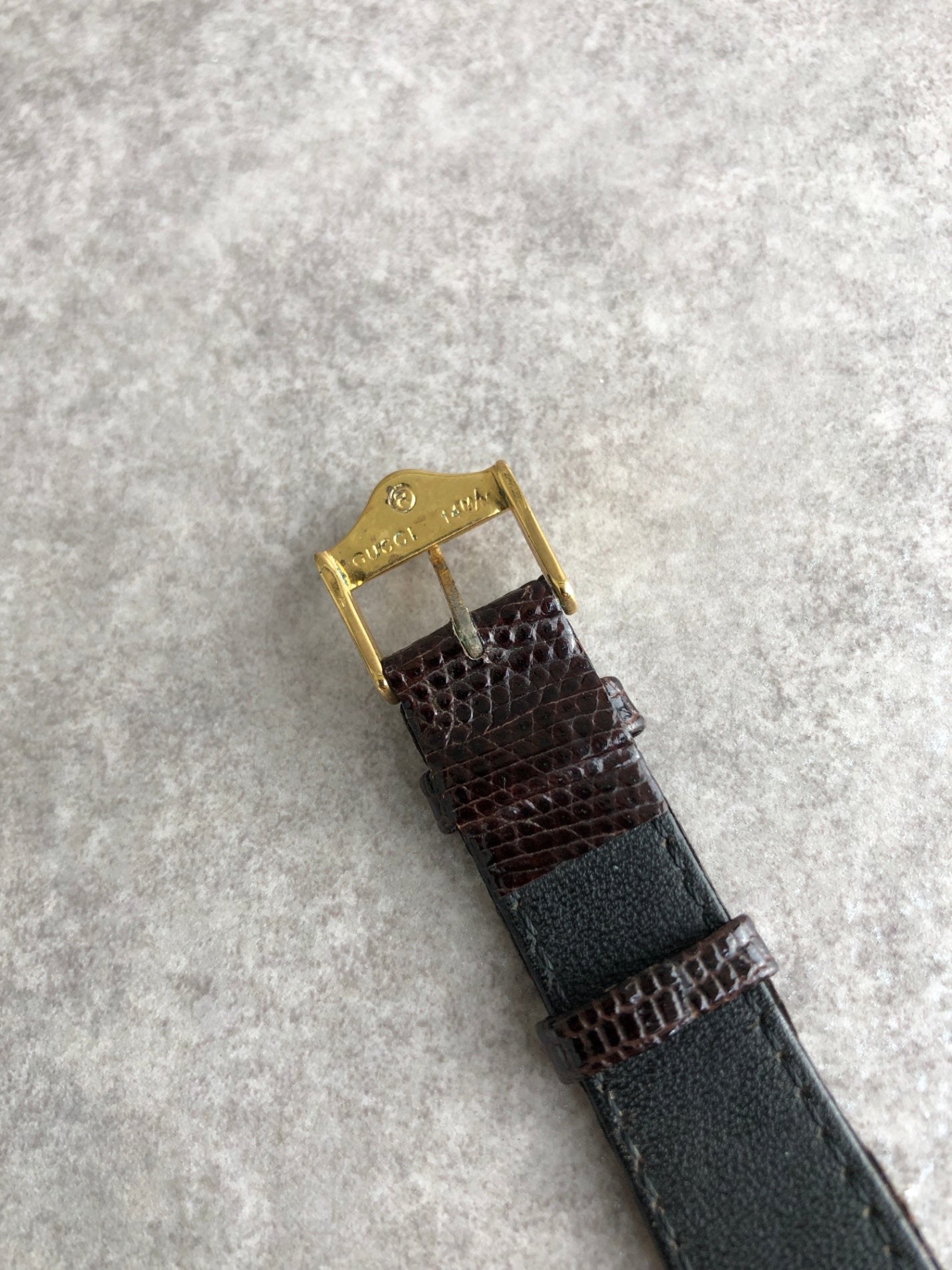 GUCCI Logo  Watch Brown 3300M Vintage 2pcrj6