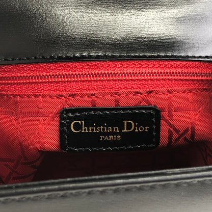 Christian Dior CD Logo Top Handle Handbag Black Vintage bv6834