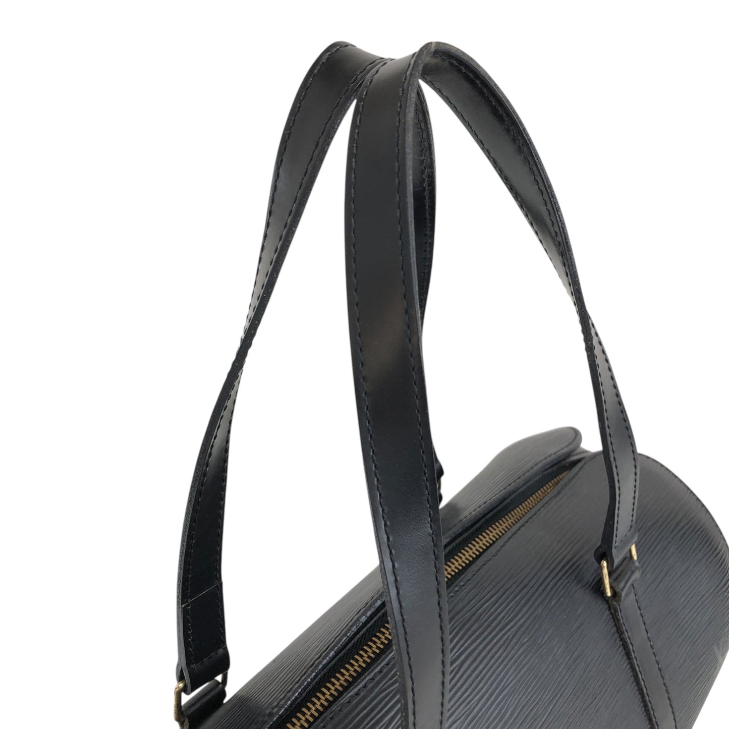 LOUIS VUITTON Handbag Barrel bag Black  Soufflot Vintage yw2s87