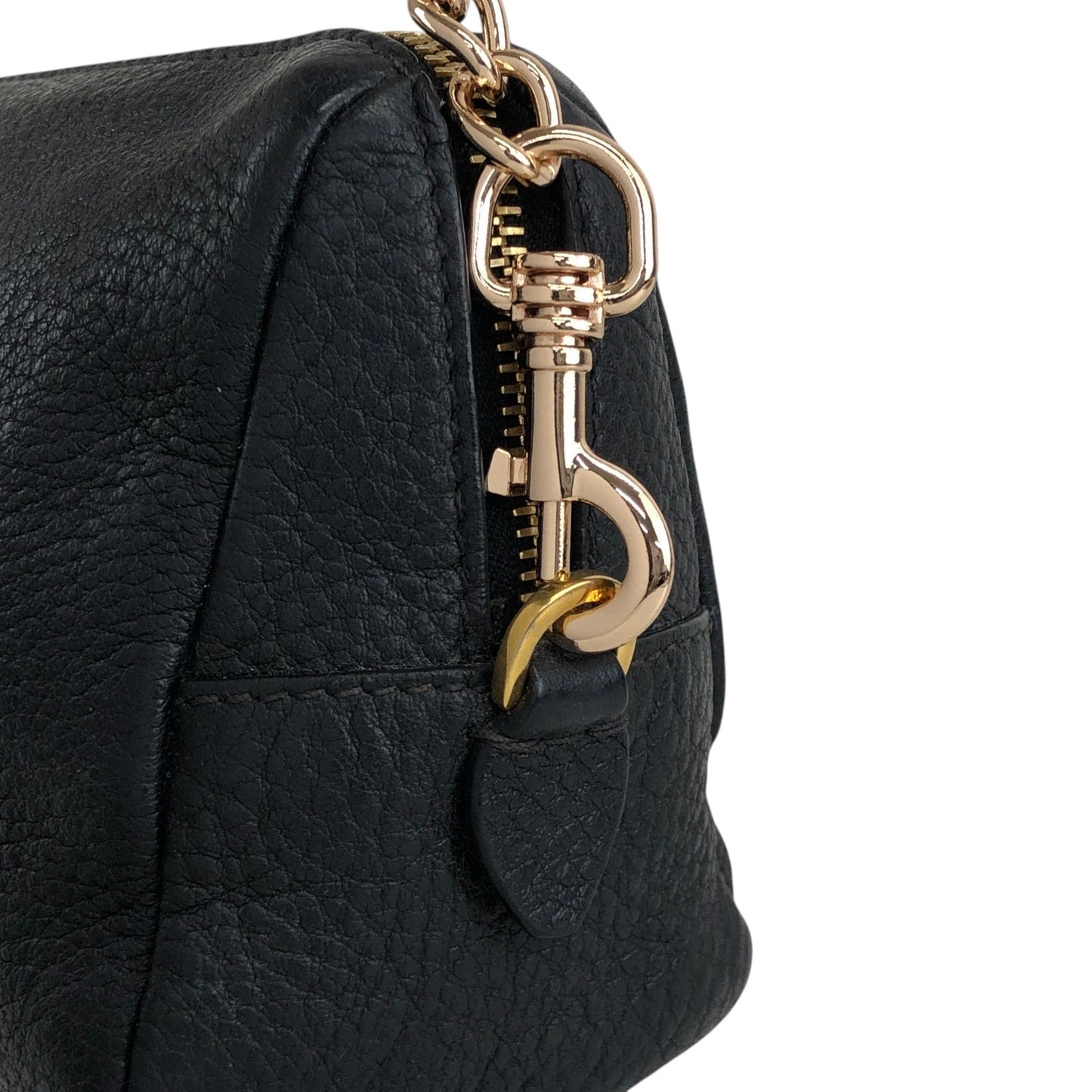 PRADA Logo Small Chain Shoulder bag Black Vintage ckmyc2