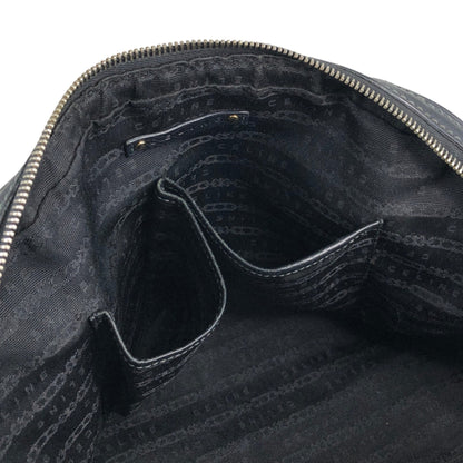 CELINE Logo Small Boston bag Handbag Black Vintage gh4sw6