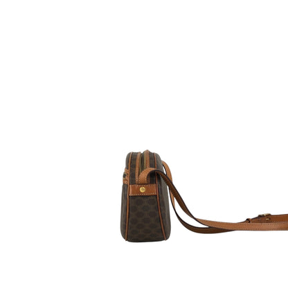 CELINE Macadam Blason Shoulder bag Brown Vintage 6vn8af