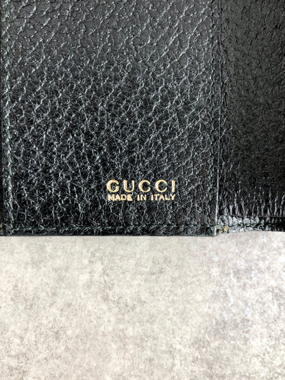 GUCCI Horse Bit Trifold Wallet Black Vintage xhjptb