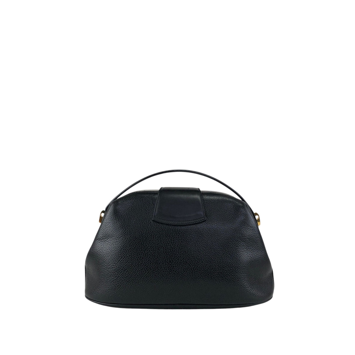 GUCCI Horse Bit Top Handle Handbag Black Vintage ied7b7