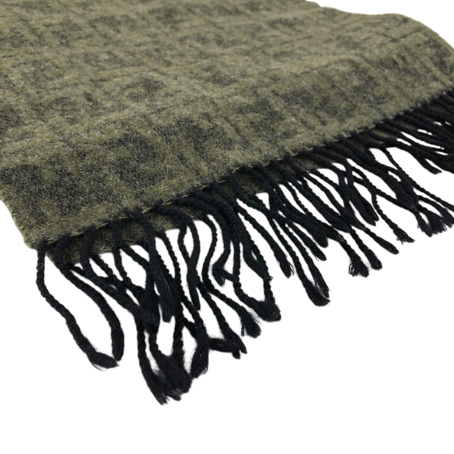 FENDI Zucca Scarf Khaki Vintage 6s46dp