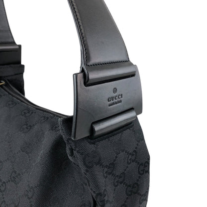 GUCCI GG Canvas Shoulder bag Black Vintage xi6jhz