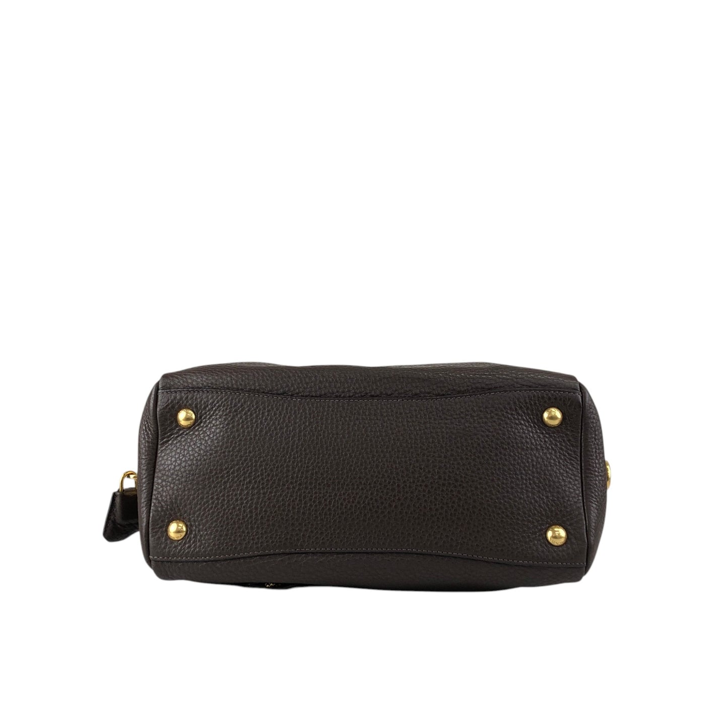 PRADA Logo Handbag Shoulder bag Brown Vintage wddeyg