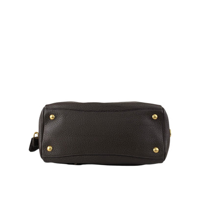 PRADA Logo Handbag Shoulder bag Brown Vintage wddeyg