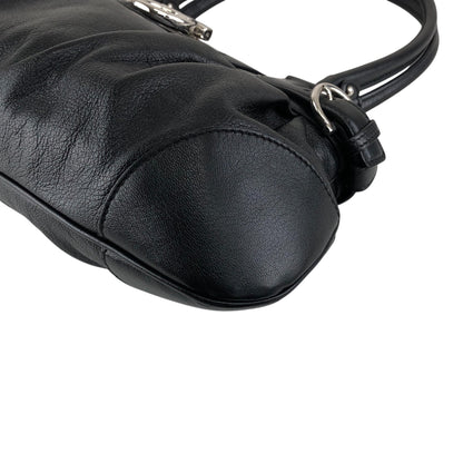 Salvatore Ferragamo Gancini Handbag Black Vintage mfbzax