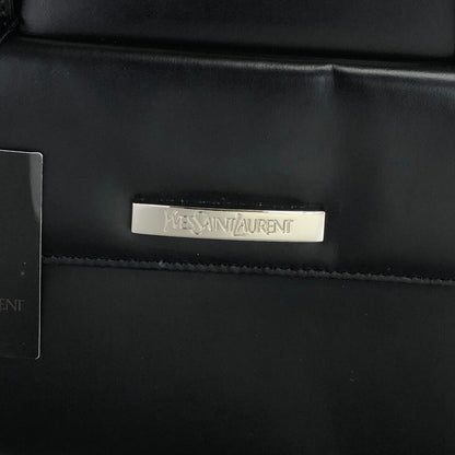 Yves Saint Laurent YSL Logo Shoulder bag Black Vintage 3kygtm