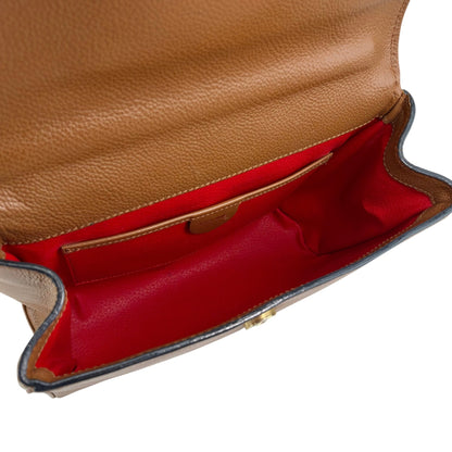 CELINE Toggle Clasp Two-way Handbag Shoulder bag Brown Vintage p67n53