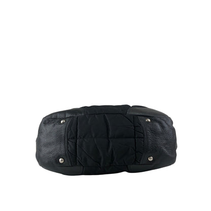 PRADA Logo Shoulder bag Totebag Black Vintage td4ahh