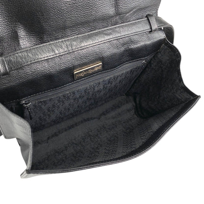 Yves Saint Laurent YSL Logo Shoulder bag Black Vintage p5pe7i