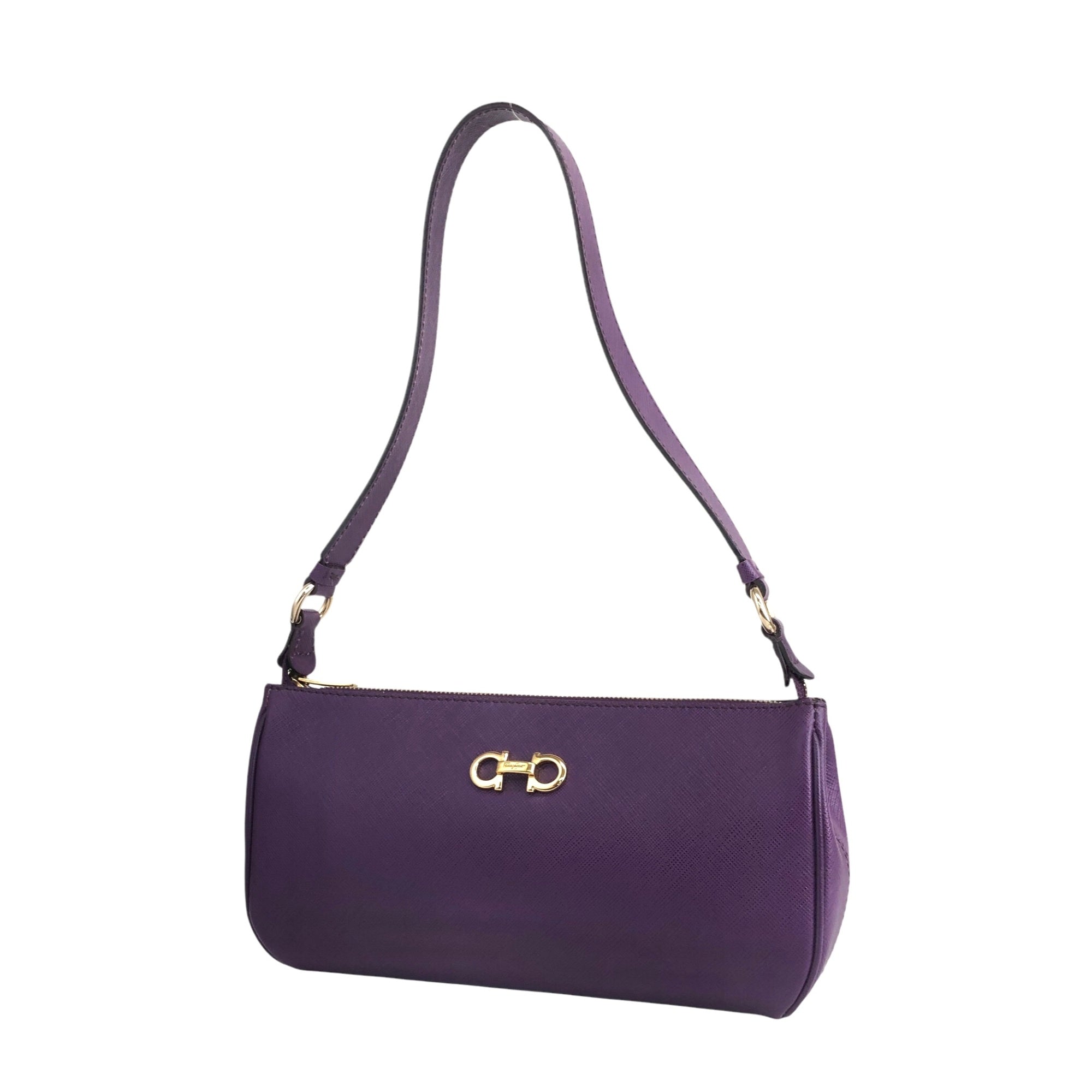Salvatore Ferragamo Gancini Small Shoulder bag Purple