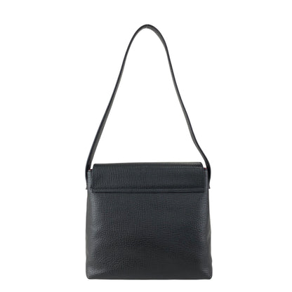 LOEWE Logo Embossed Handbag Shoulder bag Black Vintage rpd54b