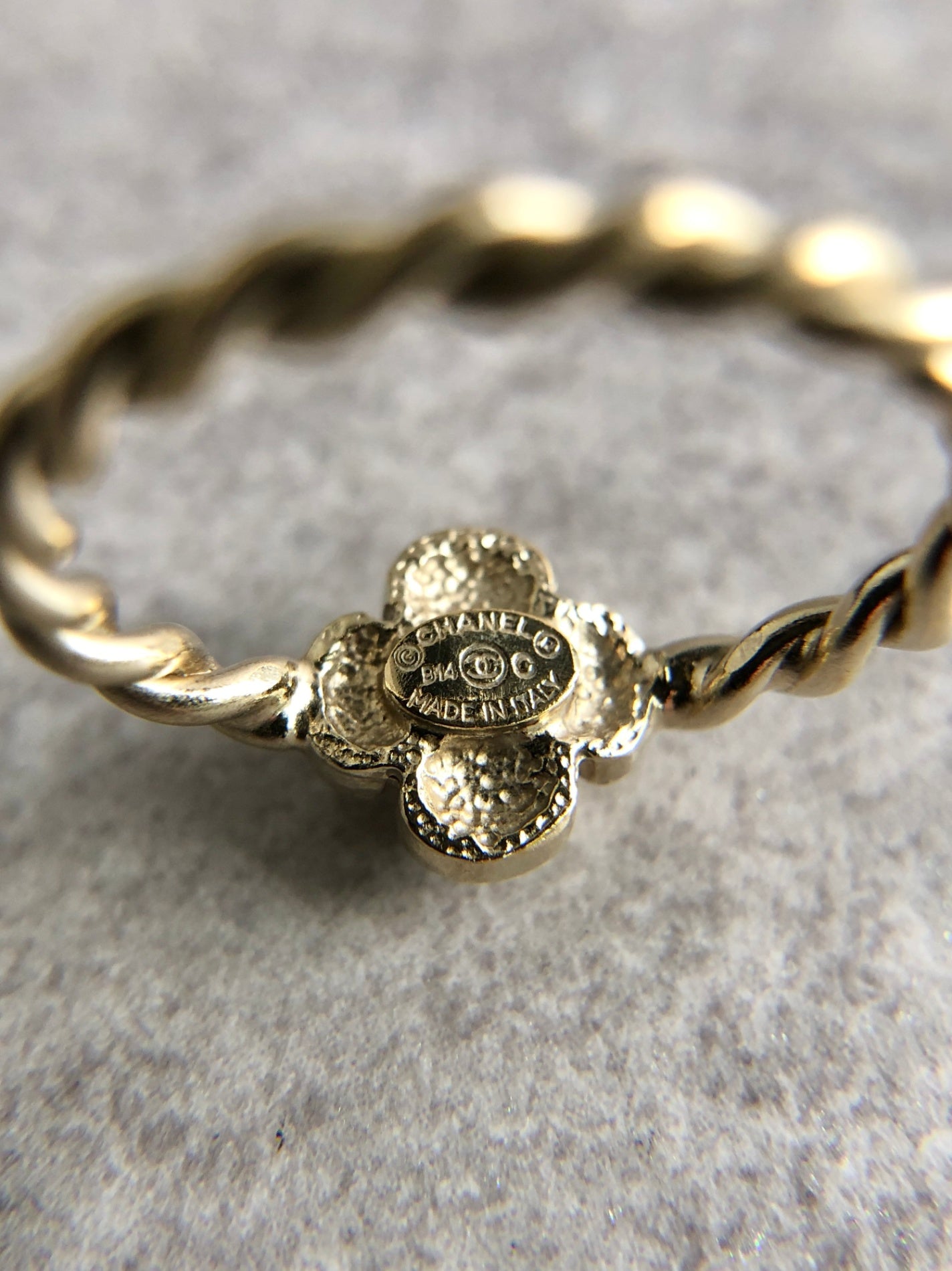 CHANEL Ring Gold Vintage jzbu5f