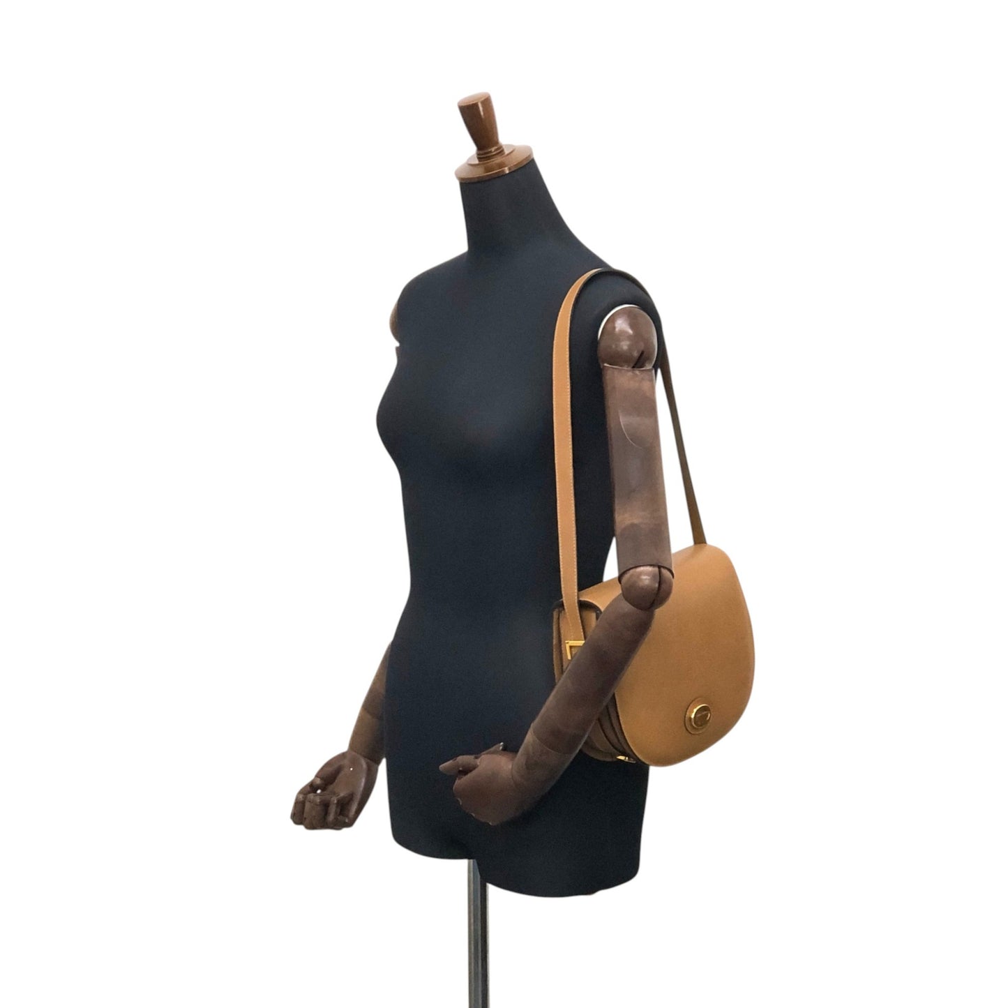 GUCCI Logo Shoulder bag Brown Vintage fmbtc6