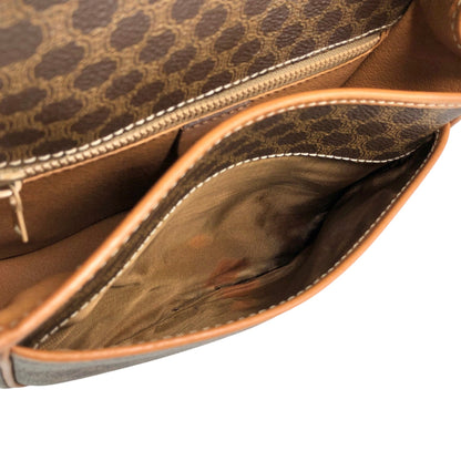 CELINE Macadam Blason Shoulder bag Brown Vintage uuvwb7