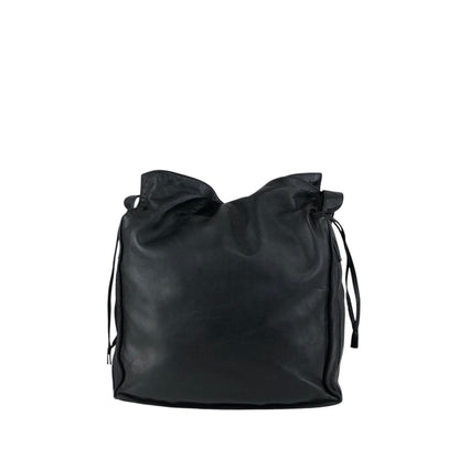 LOEWE Anagram Drawstring Shoulder bag Black Vintage zbxjy7