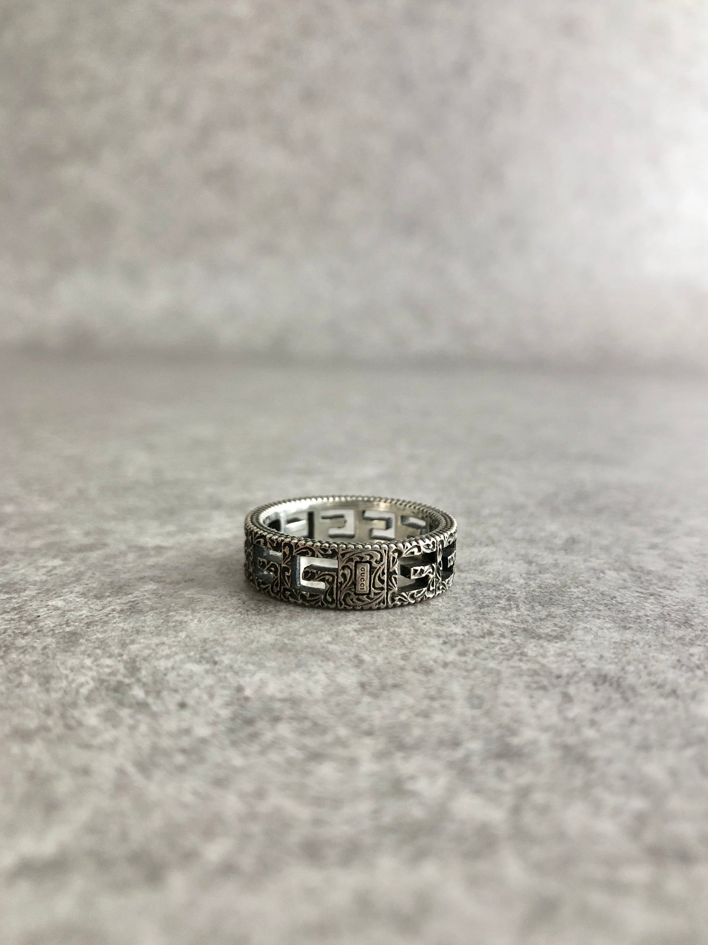 GUCCI SILVER925 Ring Silver Vintage sw4x8d