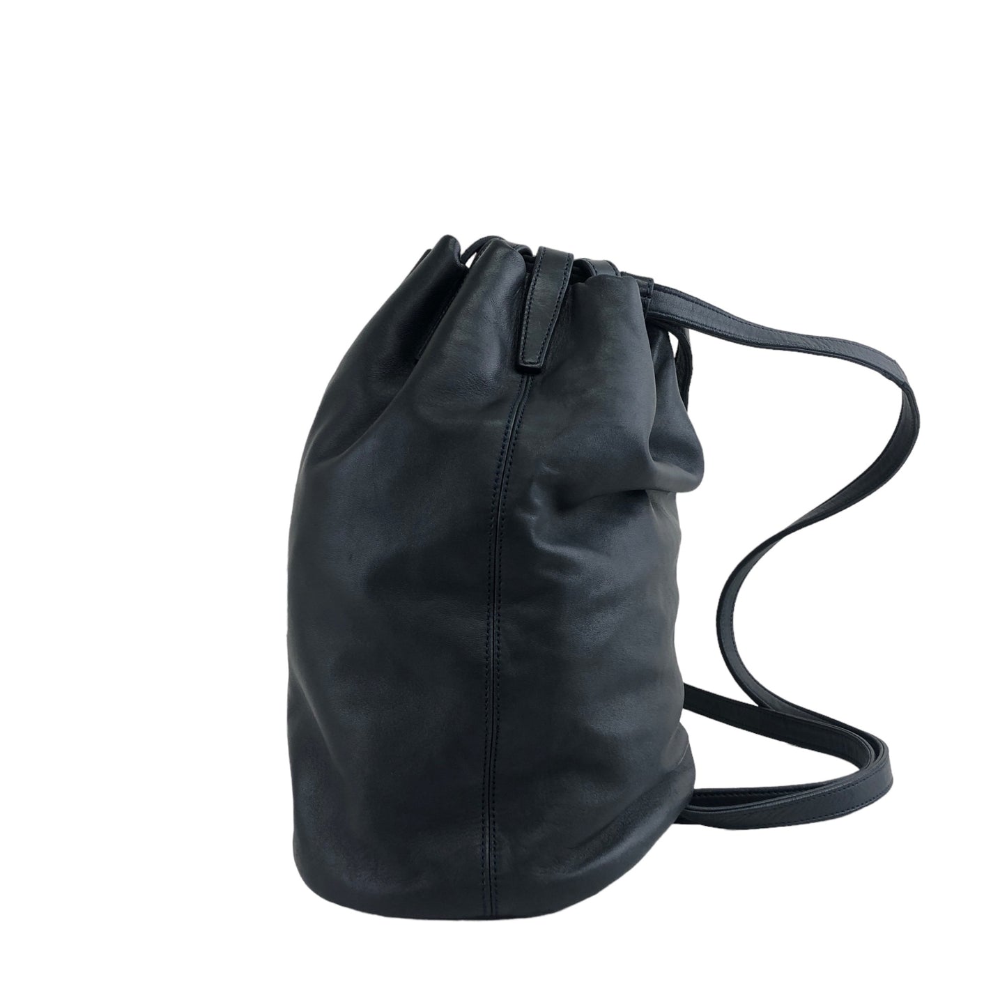 LOEWE Anagram Drawstring Shoulder bag Navy Vintage zh3gzu