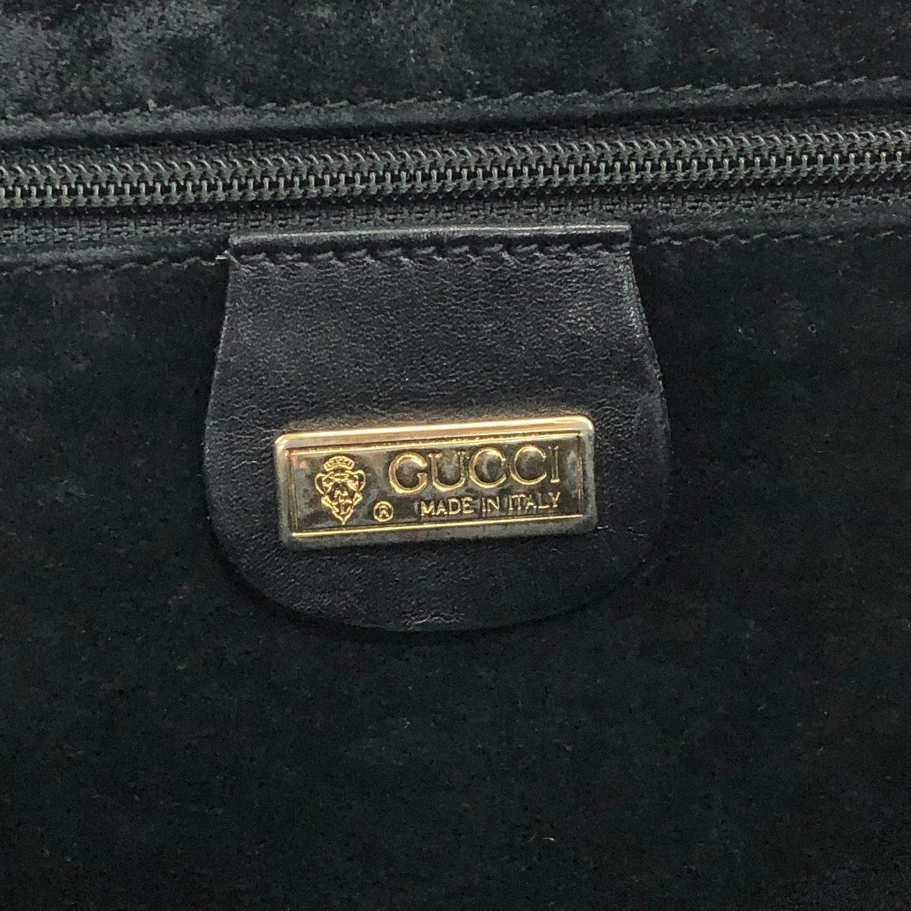 GUCCI GG Logo Shoulder bag Black Vintage pj5ztj