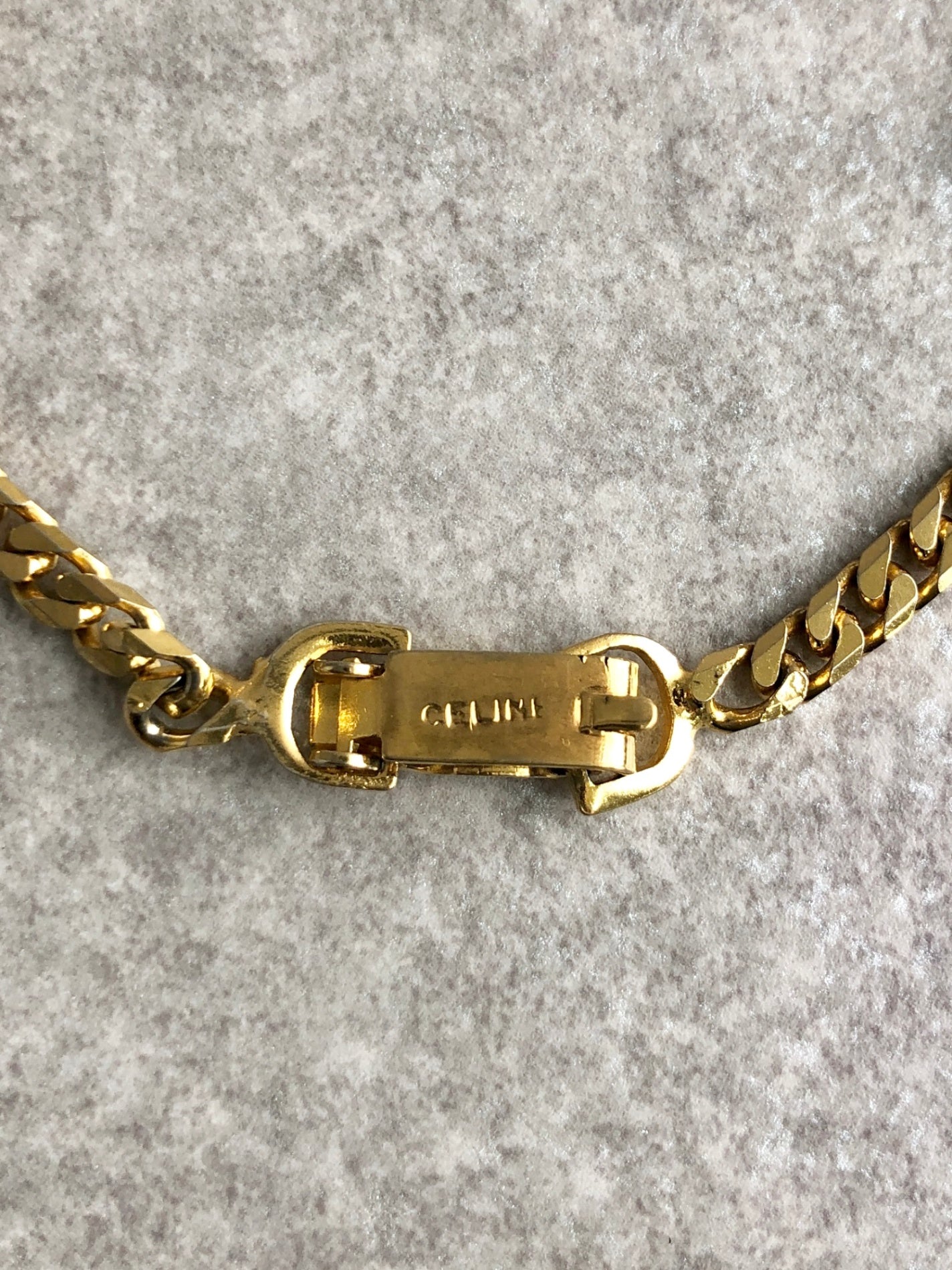 CELINE Horse Carriage Bracelet Gold Vintage pk7i2d