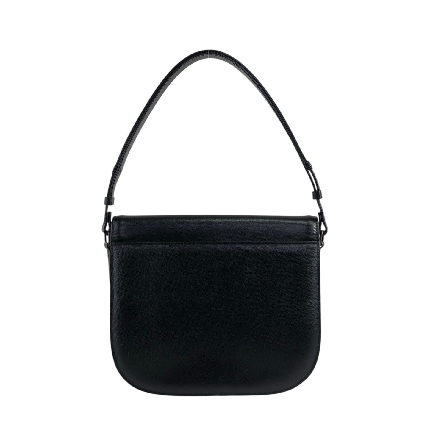 Yves Saint Laurent YSL Logo Shoulder bag Black Vintage bscs8w