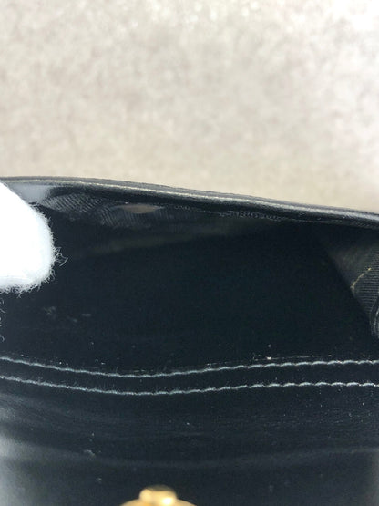 CELINE Macadam Folded Wallet Black Vintage khb5t3