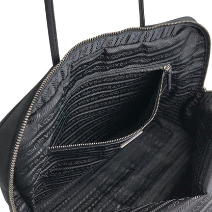 PRADA Triangle Logo Padlock Totebag Black Vintage ggz5as
