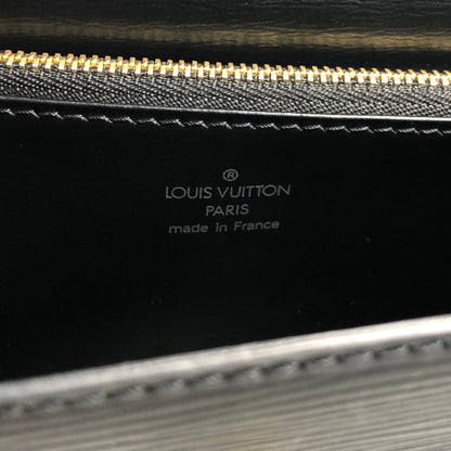 LOUIS VUITTON Epi Turn Lock Handbag Black Vintage u8cniv