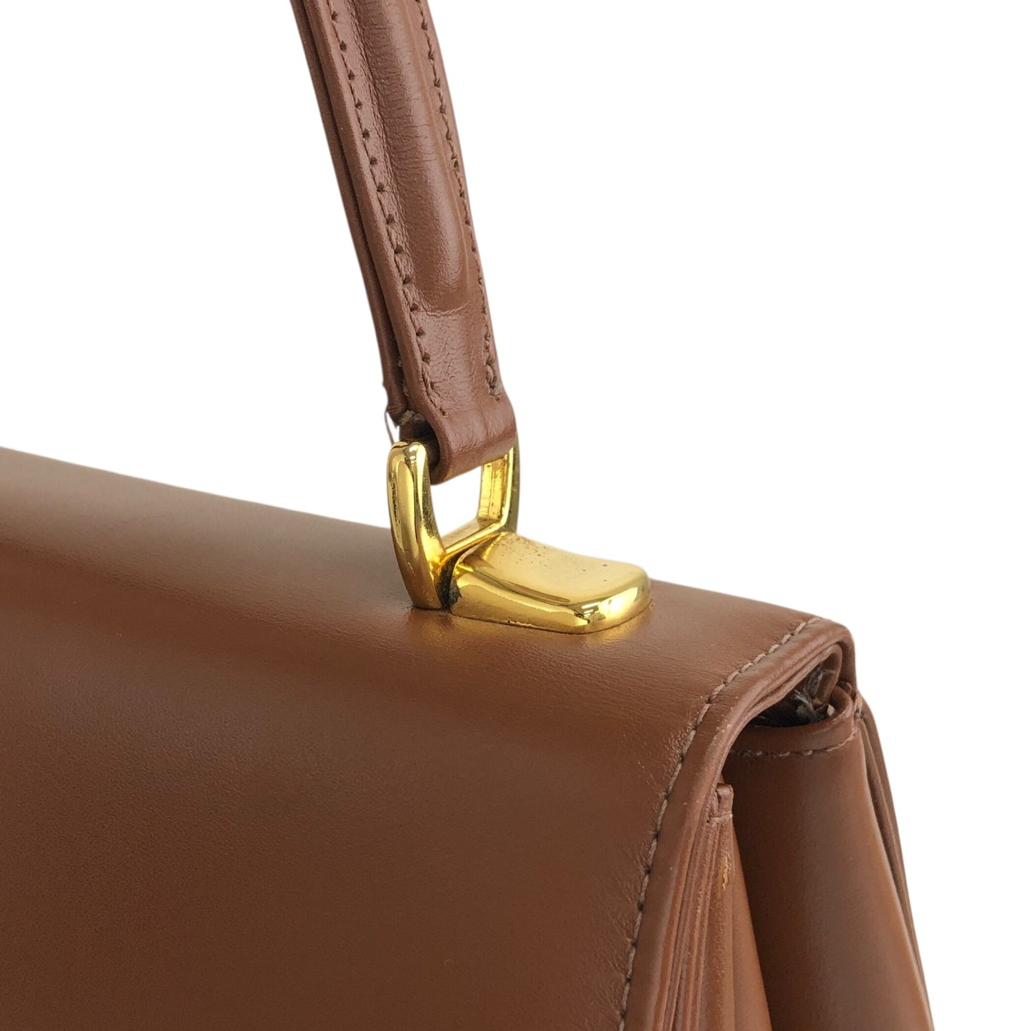 BURBERRY Top Handle Handbag Brown Vintage 6wvw6e