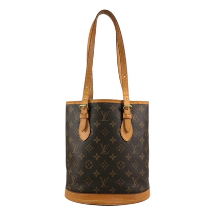 LOUIS VUITTON Monogram Handbag Brown M42238 Vintage wxysxm