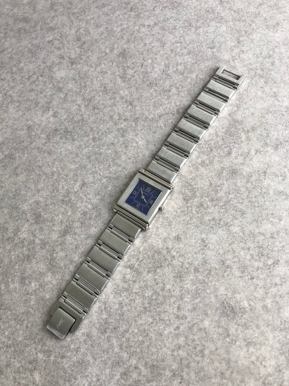 Yves Saint Laurent Logo Quartz Watch Silver Vintage c2rgcx