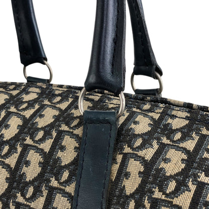 Christian Dior Trotter Handbag Boston bag Navy Vintage fw6xn6