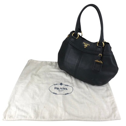 PRADA Logo Handbag Black Vintage 8mhtj6