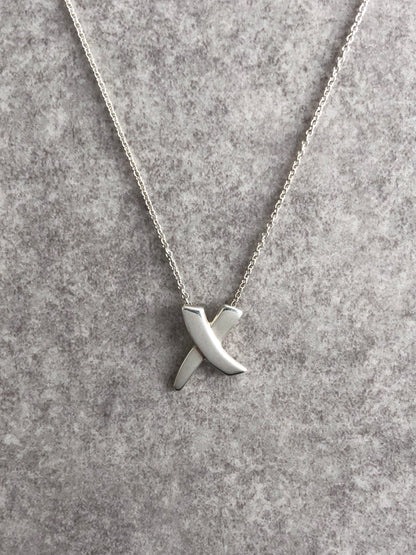 Tiffany & Co. SILVER925 Necklace Silver Vintage tt6fbu