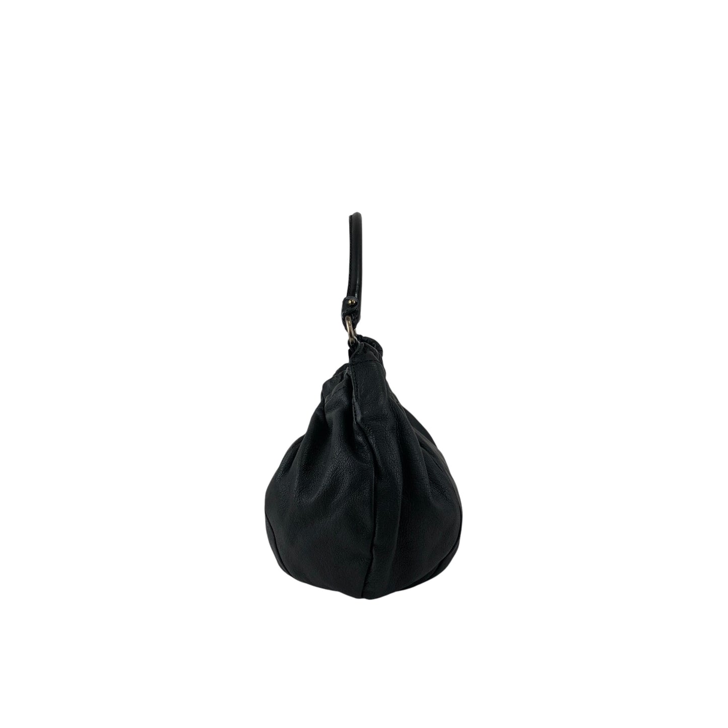 Salvatore Ferragamo Vala Ribbon Shoulder bag Hobobag Black Vintage bgm738