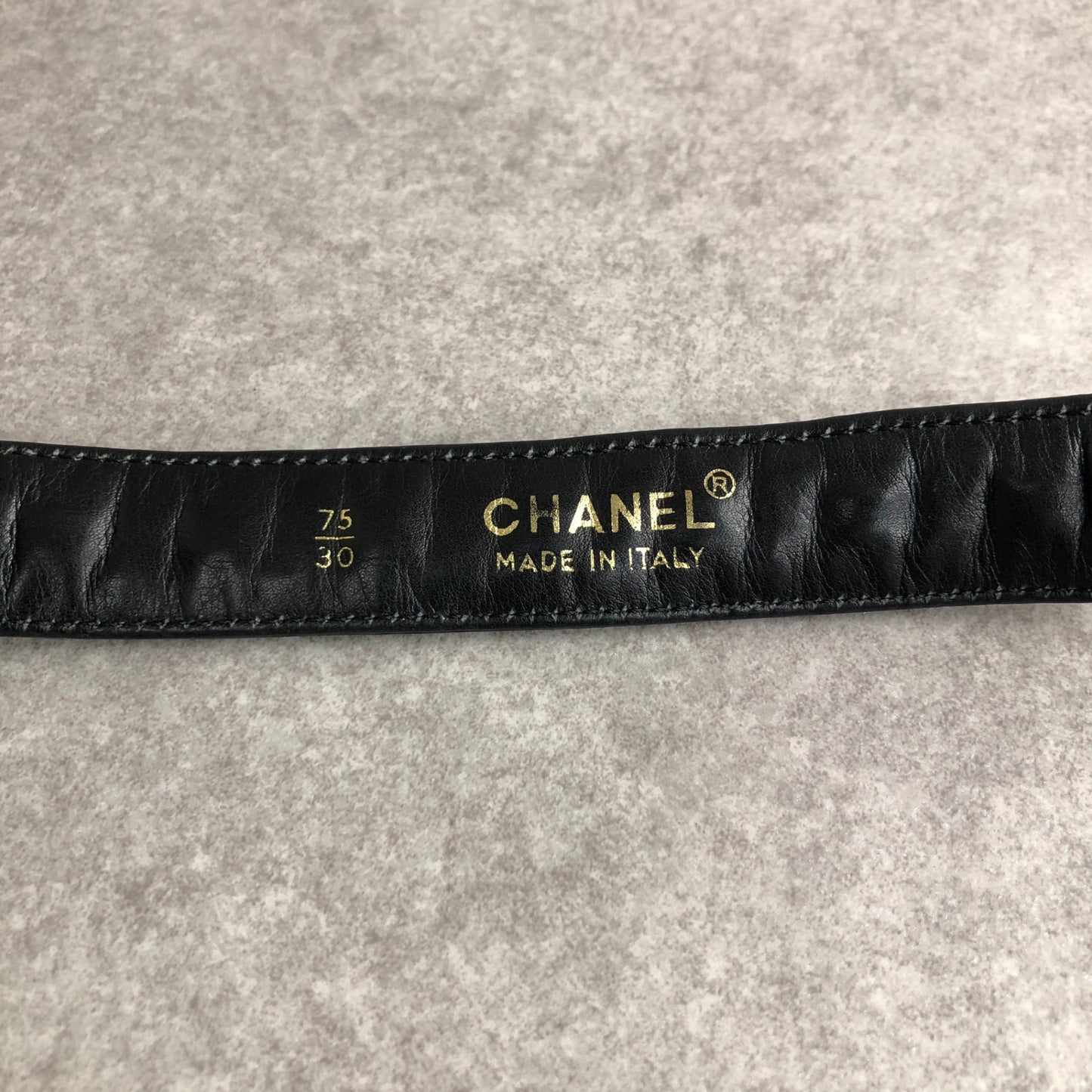CHANEL Matelasse Belt Black Vintage h4ignw