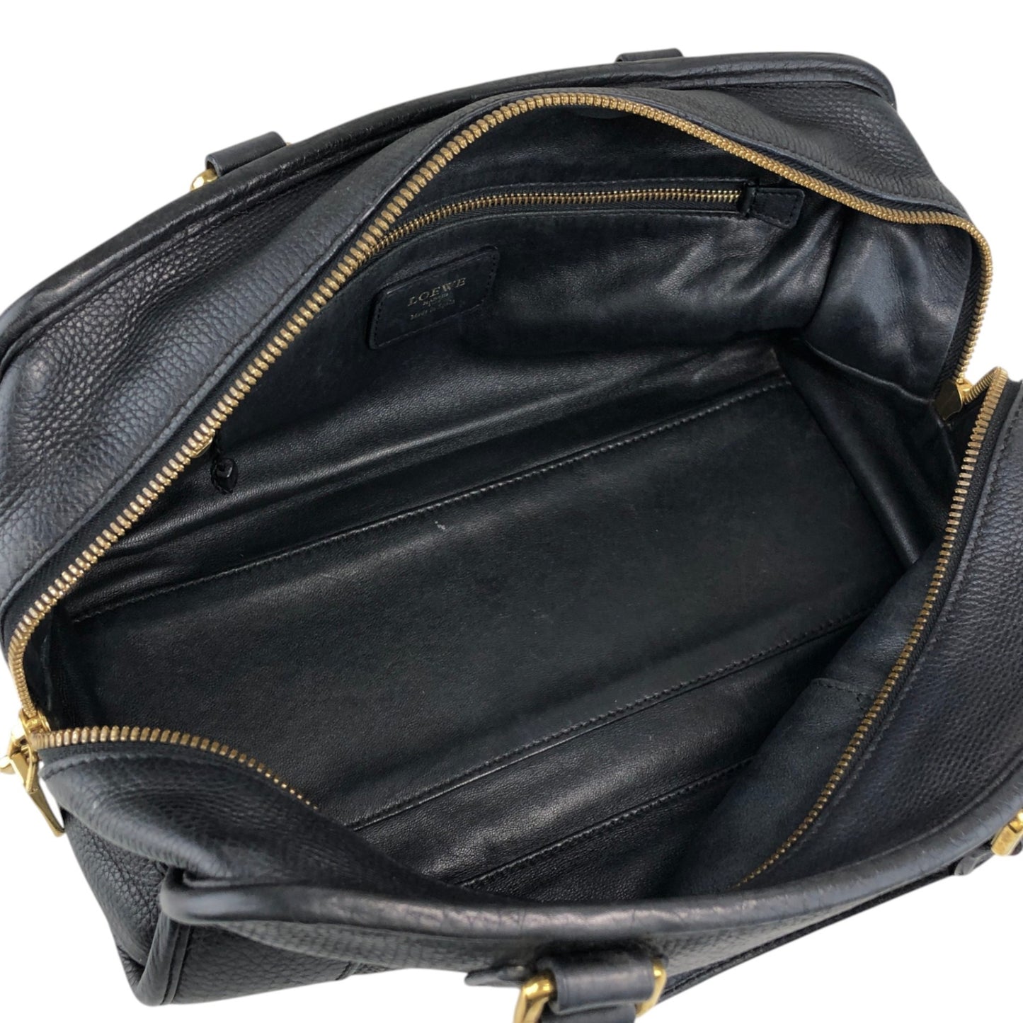 LOEWE Amazona28 Anagram Handbag Boston bag Black Vintage n43dbr