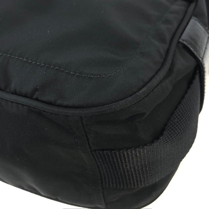 PRADA Triangle Logo Nylon Shoulder bag Black Vintage tfuabp
