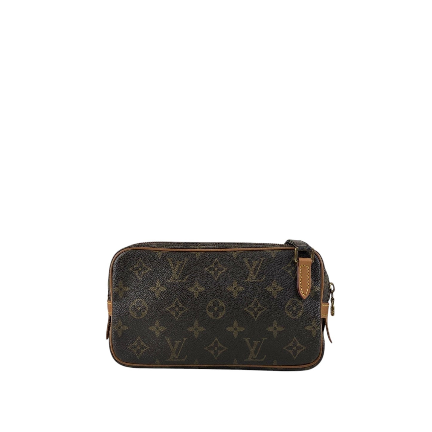 LOUIS VUITTON Monogram Shoulder bag Brown Vintage u4jnak